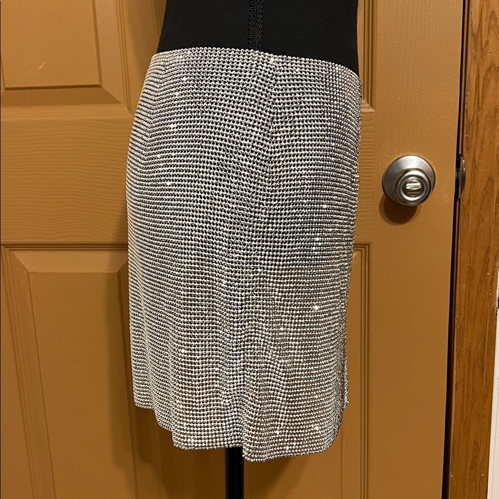GOOD AMERICAN Mesh Chain Mail Skirt - Picture 4 of 9
